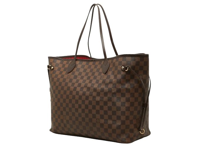 Borsa Tote Louis Vuitton Damier Neverfull GM Marrone - vista 2