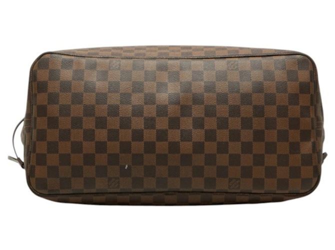 Borsa Tote Louis Vuitton Damier Neverfull GM Marrone - vista 3