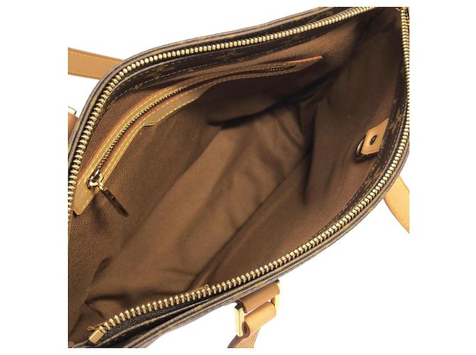 Borsa Louis Vuitton Monogram Cabas Piano Marrone - vista 8