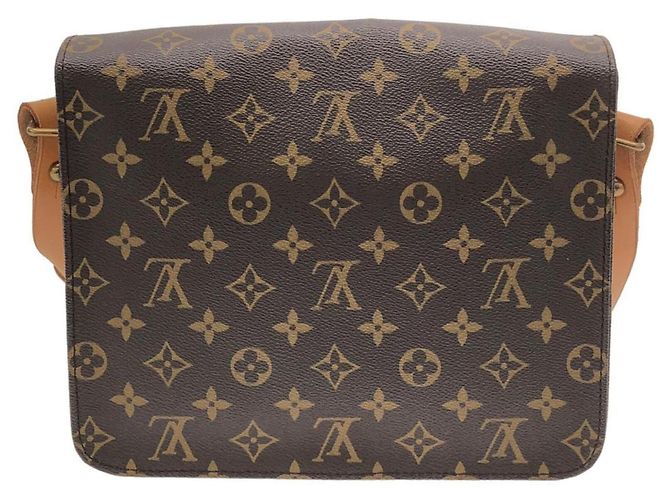 Borsa a tracolla Louis Vuitton Monogram Cartouchiere Marrone - vista 2