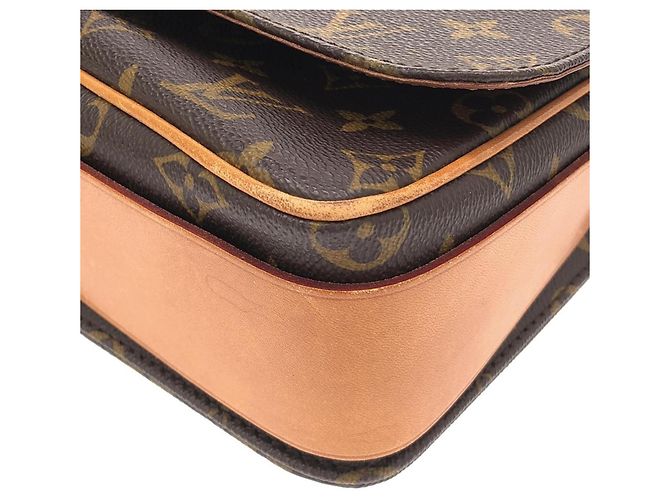Borsa a tracolla Louis Vuitton Monogram Cartouchiere Marrone - vista 3