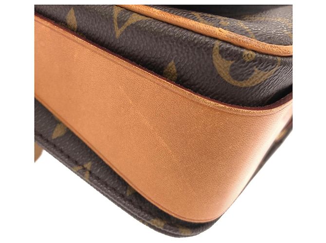 Borsa a tracolla Louis Vuitton Monogram Cartouchiere Marrone - vista 4