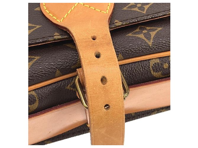 Borsa a tracolla Louis Vuitton Monogram Cartouchiere Marrone - vista 5
