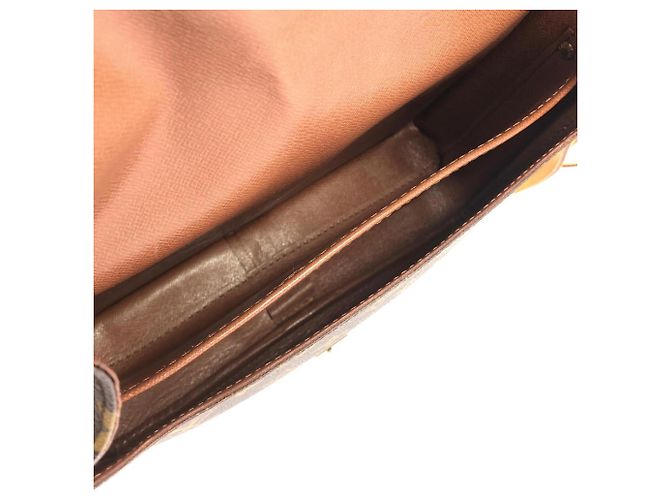 Borsa a tracolla Louis Vuitton Monogram Cartouchiere Marrone - vista 8