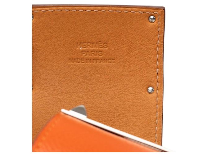 Hermès Bracciale Hermes Kelly Dog Extreme Argento Arancione - view 5