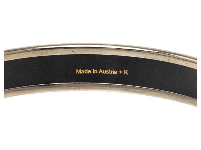 Brazalete Hermès Email PM Caleche Plata Naranja - vista 5