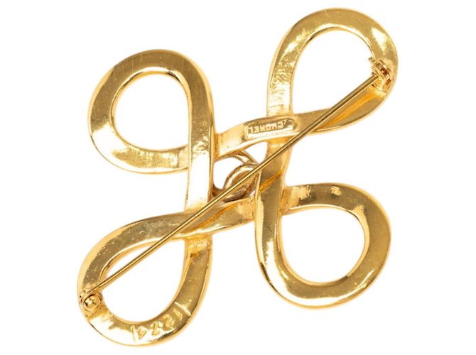 Chanel Coco Mark Gold Plated Brooch Golden - view 2