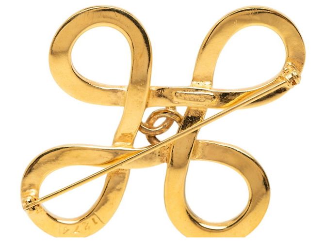 Chanel Coco Mark Gold Plated Brooch Golden - view 3