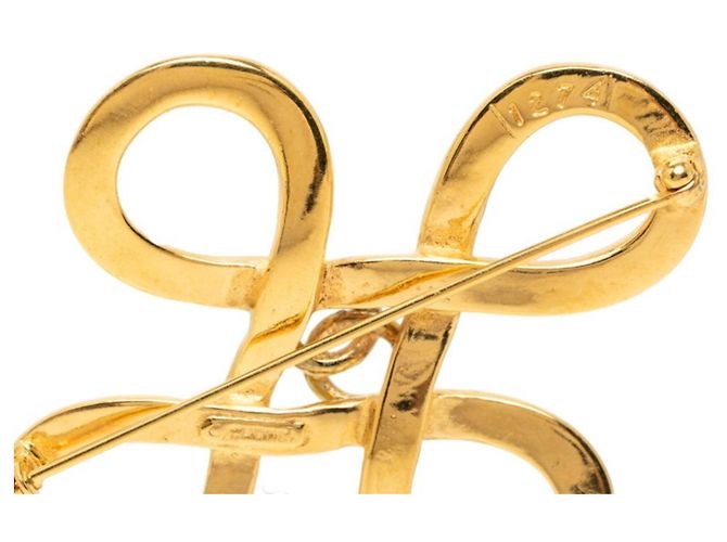 Chanel Coco Mark Gold Plated Brooch Golden - view 4