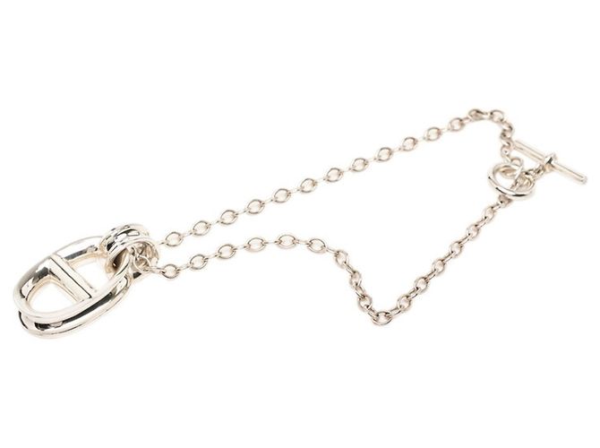 Hermès Collana con ciondolo a catena Hermes Reponse Large LG Argento - vista 2