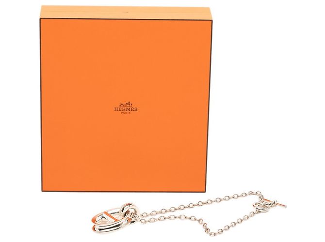 Hermès Collana con ciondolo a catena Hermes Reponse Large LG Argento - vista 8