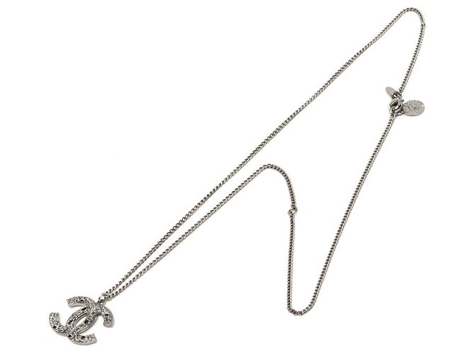 Collana con pendente Chanel Coco Mark 100th Anniversary Argento - vista 3