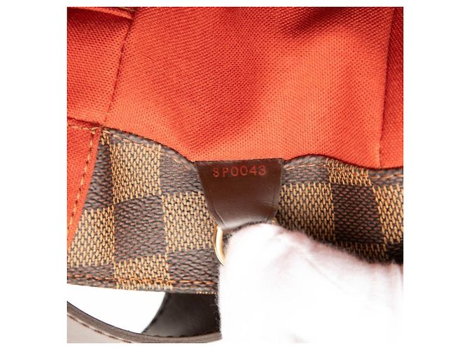 Borsa a tracolla Louis Vuitton Damier Bastille Marrone - vista 6