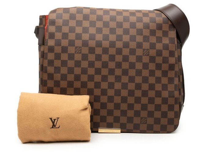 Borsa a tracolla Louis Vuitton Damier Bastille Marrone - vista 7