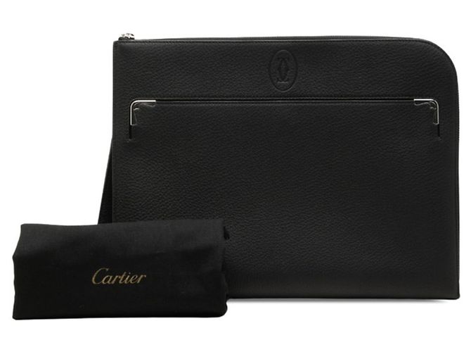 Borsa Clutch Cartier Must de Portfolio Nero - vista 7