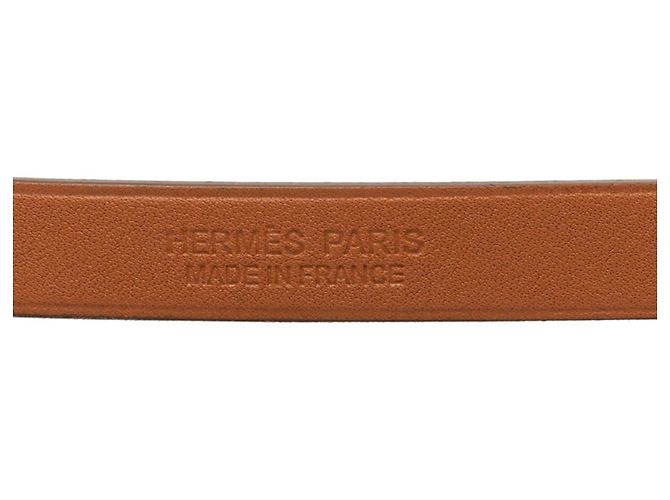 Hermès Bracciale Hermes Medor Infini Double Tour Argento Arancione - vista 4