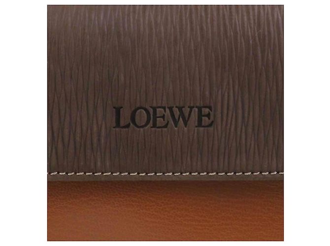 Borsa a mano Loewe in pelle marrone - vista 15