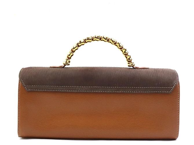 Borsa a mano Loewe in pelle marrone - vista 3