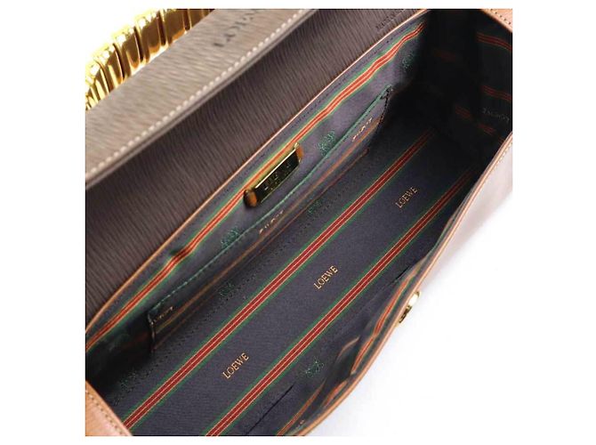 Borsa a mano Loewe in pelle marrone - vista 5