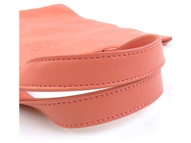 Borsa a mano/Tote in pelle rosa salmone Loewe - vista 13