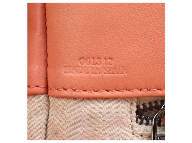 Borsa a mano/Tote in pelle rosa salmone Loewe - vista 17