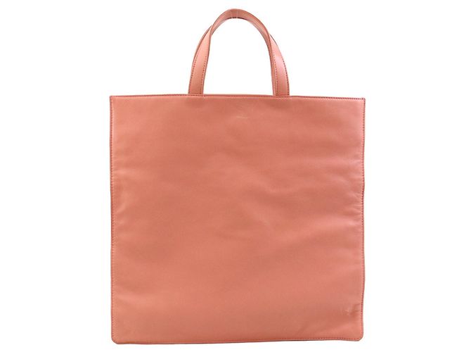 Borsa a mano/Tote in pelle rosa salmone Loewe - vista 3