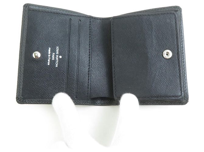 Louis Vuitton Bi-fold Wallet in Taiga Leather Black - view 3