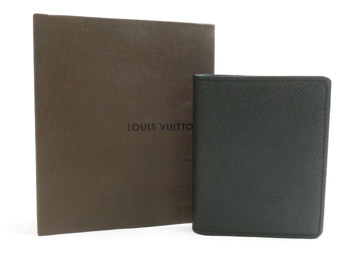 Louis Vuitton Bi-fold Wallet in Taiga Leather Black - view 8