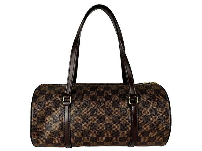 Borsa Louis Vuitton Damier Papillon Marrone Damier ebene - vista 3