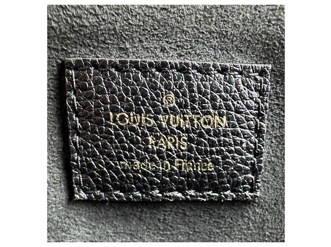 Borsa Louis Vuitton Monogram Empreinte Petit Palais PM Nero Beige Monogramma - vista 11
