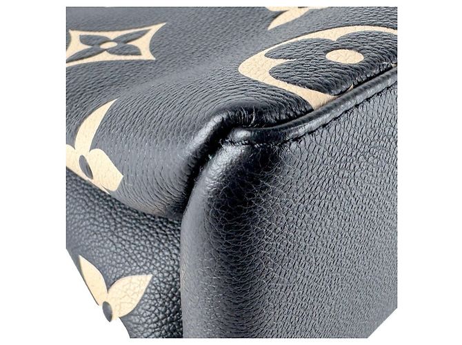 Borsa Louis Vuitton Monogram Empreinte Petit Palais PM Nero Beige Monogramma - vista 8