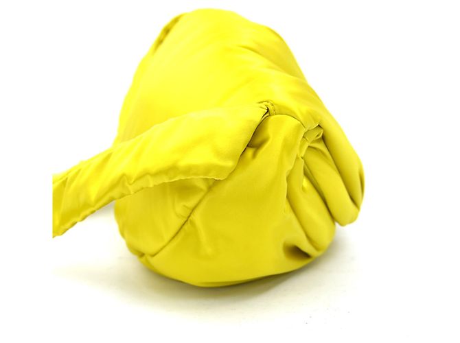 Borsa Sling Bottega Veneta in raso giallo - vista 2