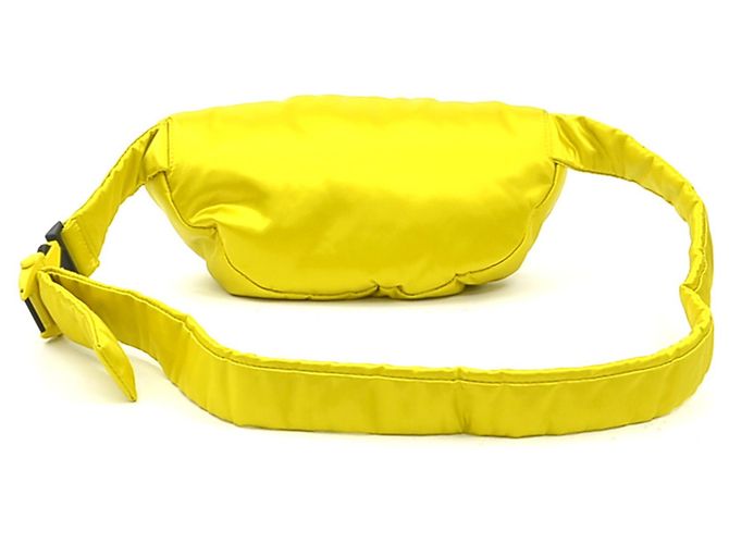 Borsa Sling Bottega Veneta in raso giallo - vista 4