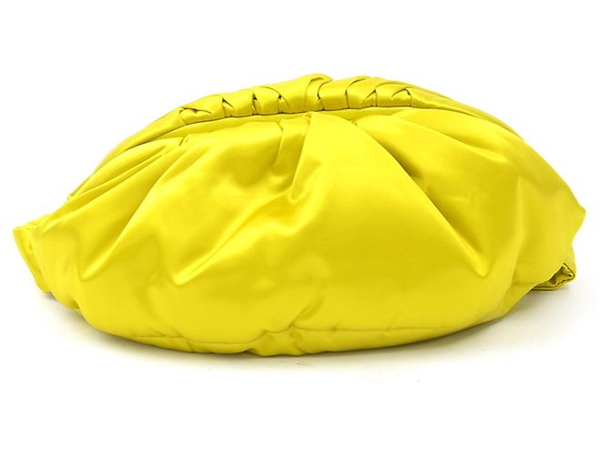 Borsa Sling Bottega Veneta in raso giallo - vista 5