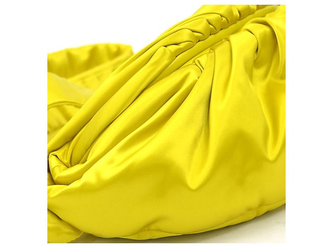 Borsa Sling Bottega Veneta in raso giallo - vista 8