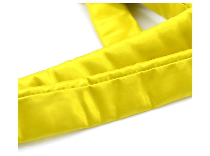 Borsa Sling Bottega Veneta in raso giallo - vista 9