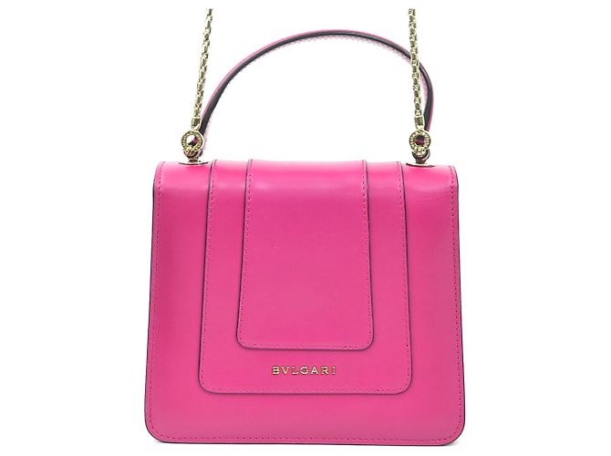 Bulgari Borsa in pelle Bvlgari Serpenti Forever Rosa - vista 3