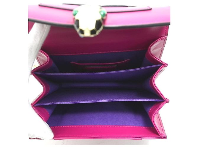 Bulgari Borsa in pelle Bvlgari Serpenti Forever Rosa - vista 5