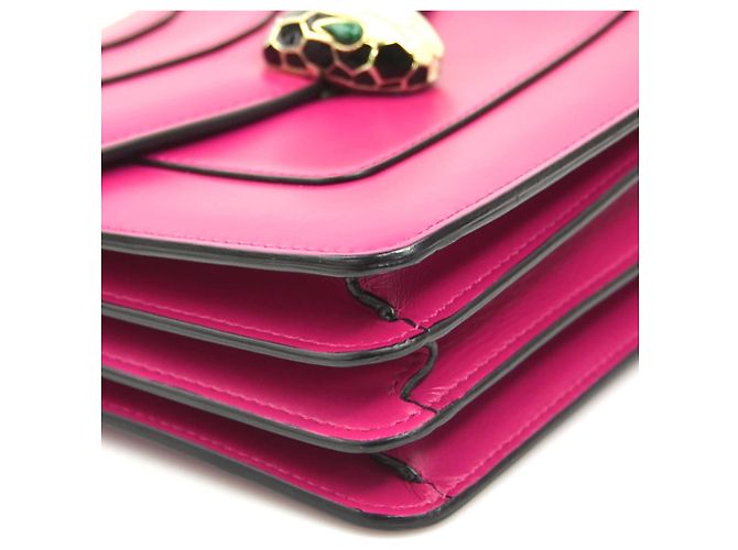 Bulgari Borsa in pelle Bvlgari Serpenti Forever Rosa - vista 7