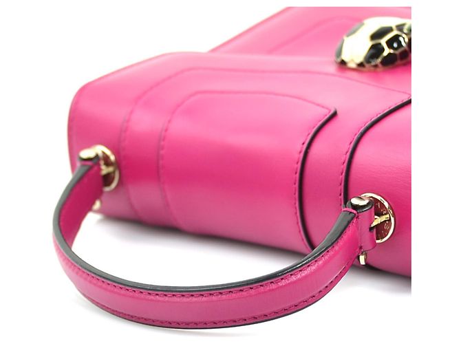 Bulgari Borsa in pelle Bvlgari Serpenti Forever Rosa - vista 8