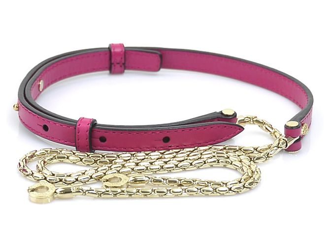 Bulgari Borsa in pelle Bvlgari Serpenti Forever Rosa - vista 9