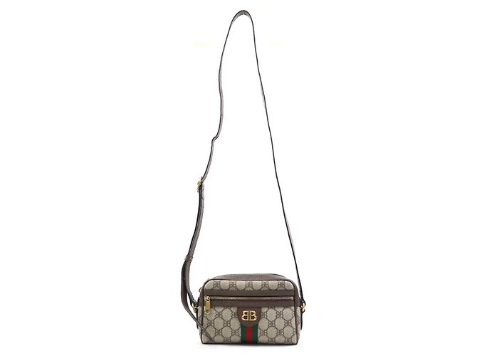 Borsa a tracolla Balenciaga x Gucci Marrone - vista 17