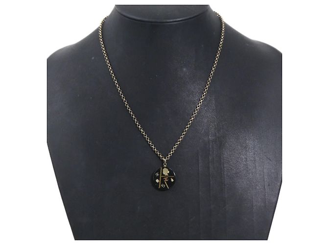 Timeless Collana Chanel Coco Mark Nero D'oro - vista 10