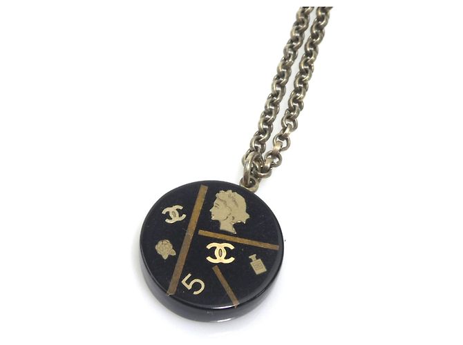 Timeless Collana Chanel Coco Mark Nero D'oro - vista 4
