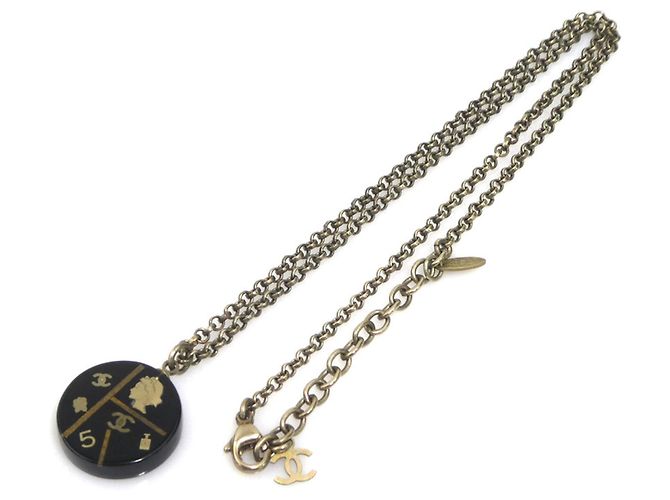 Timeless Collana Chanel Coco Mark Nero D'oro - vista 9