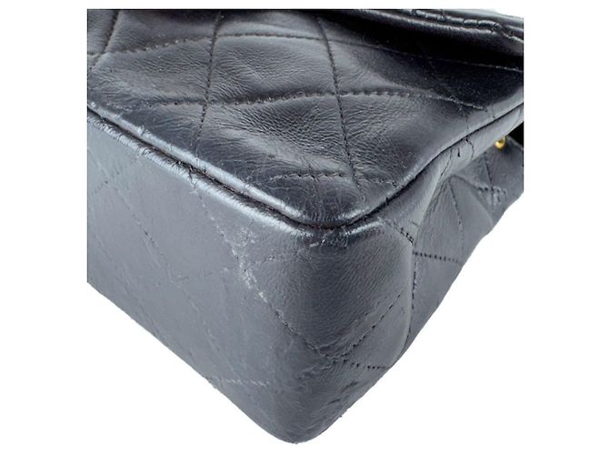 Borsa a tracolla Chanel Matelassé in pelle d'agnello Nero - vista 7
