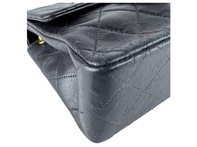 Borsa a tracolla Chanel Matelassé in pelle d'agnello Nero - vista 8
