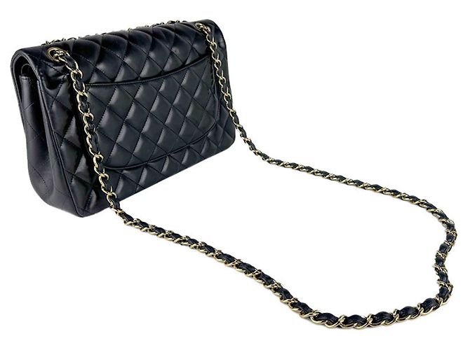Timeless Borsa a tracolla Chanel Matelassé Double Flap Nero - vista 10