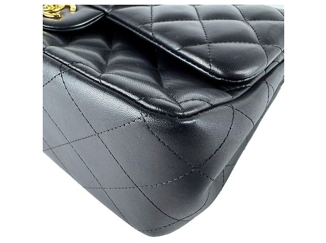 Timeless Borsa a tracolla Chanel Matelassé Double Flap Nero - vista 7