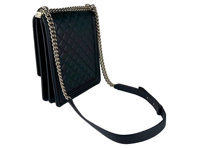 Borsa a tracolla Chanel Boy Nero - vista 10